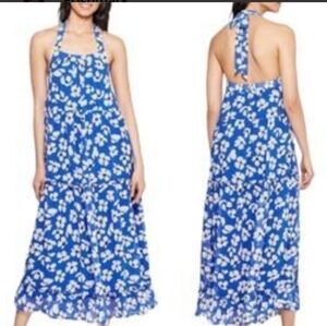 Who What Wear Blue and White Floral Dress NWT